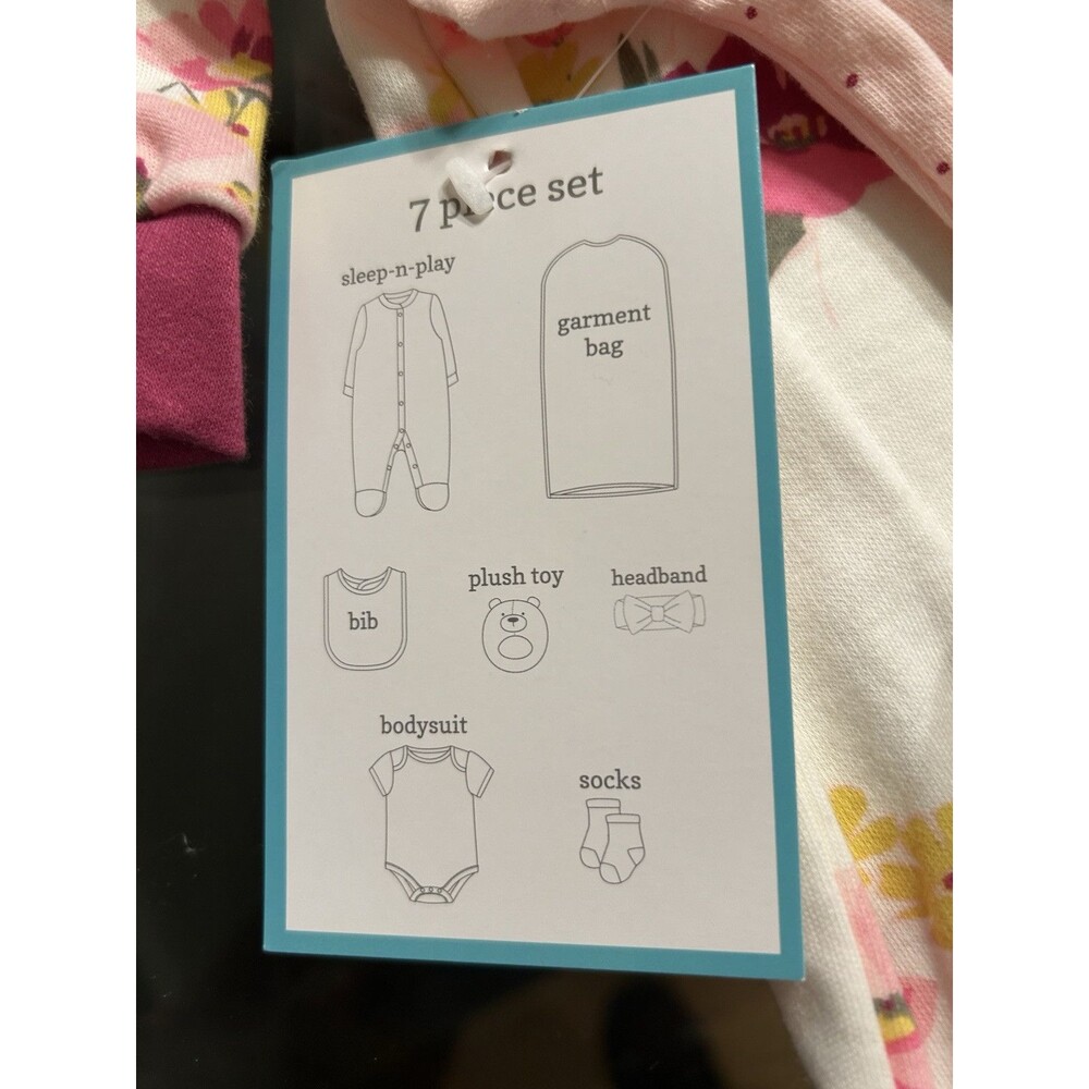 Baby Girl 6 Piece Gift Set Size 3-6 Months NWT - Picture 3 of 3